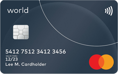 MASTERCARD WORLD bank card
