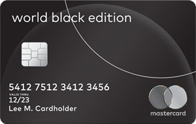 Mastercard World Black Edition bank card