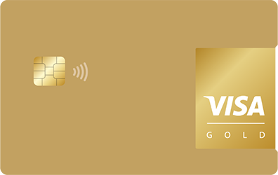 Visa Gold bank card