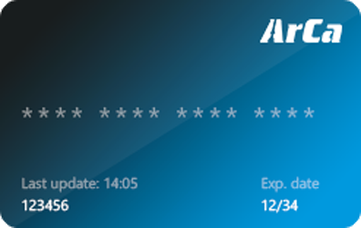 Стандартная кредитная карта системы ArCa в евро с бесплатным обслуживанием и снятием наличных