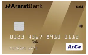 ArCa Gold bank card