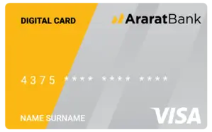 Visa Digital bank card